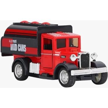 Imagem de Power Toys YUGEN - Miniatura Ford Antigo Carga de Óleo - Carrinho de Ferro com Portas que Abrem e Pneus de Borracha