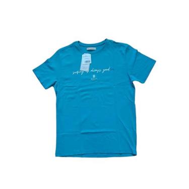 Imagem de Camiseta Masculina Azul Turquesa - Tam. M - Mycris