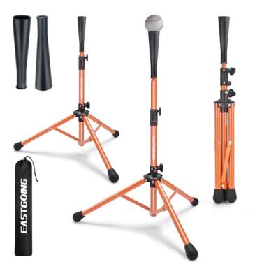 Imagem de Eastgoing Camiseta de beisebol resistente e softbol portátil para rebatedores. Altura ajustável fácil | Portátil e dobrável. Camiseta de sucesso para qualquer idade jogador de beisebol