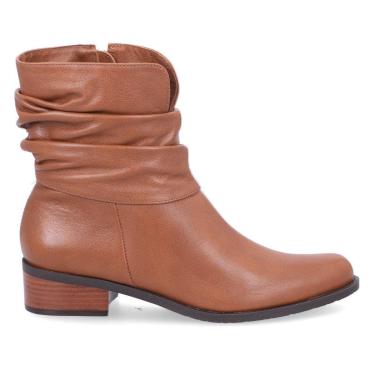 Imagem de Bota Cano Curto Couro Luz da Lua - 52460013-Feminino