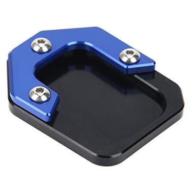 Imagem de Placa de Suporte Lateral para Motocicleta, Extensão de Suporte Estável para Estacionamento C400x C400gt, Liga de Alumínio Preta (Azul)