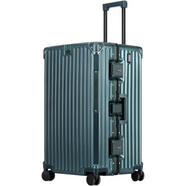 Imagem de Mala de viagem esportiva, caixa de senha de grande capacidade, pode ser verificada no exterior, bagagem simples com zíper, c, 26 polegadas