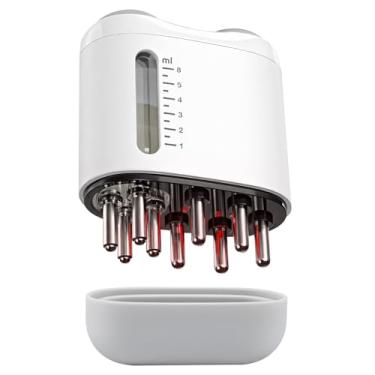 Imagem de Massageador elétrico 2 em 1 para couro cabeludo e aplicador de óleo capilar, massageador de cabelo, escova aplicadora de couro cabeludo para crescimento do cabelo, escova avançada de cuidados com o