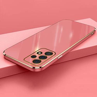 Imagem de Capa de telefone quadrada folheada brilhante para samsung galaxy a52 a52s a72 a22 a82 a32 4g 5g a51 a71 m32 capa protetora de silicone macio, 04, para m32 (5g)