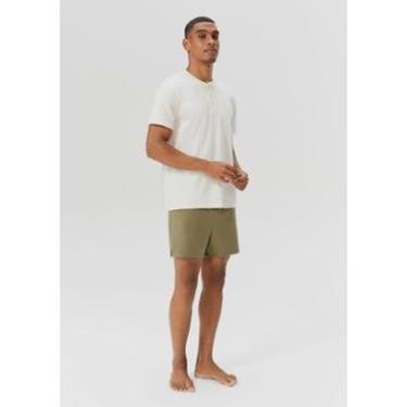 Imagem de Pijama Curto Masculino Decote Henley Em Malha Premium Hering-Masculino