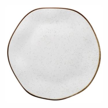 Imagem de Jogo De Pratos Rasos Em Porcelana Ryo Com 6 Peças 27,5cm Oxford Maresia