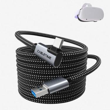 Imagem de Cabo Óculus Quest Link Vr USB A para USB C 3.0 3m CableTime