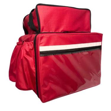 Imagem de Capa Bag Mochila Delivery Motoboy Nylon S/ Isopor - Mazza, Vermelho in