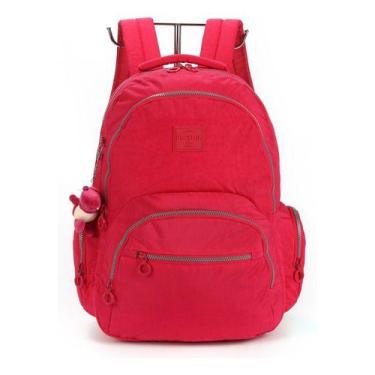 Imagem de Mochila Costas Porta Notebook Crinkle Tactel Up4you - Luxcel, Pink