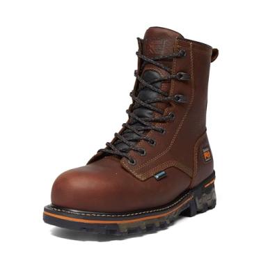 Imagem de Timberland PRO Boondock Bota masculina de trabalho industrial impermeável com bico de segurança de 20 cm, Marrom - 2024 Novo, 38