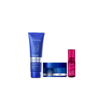 Imagem de Kit Lowell Violet Platinum Liso Mágico e Máscara Matizadora (3 produto