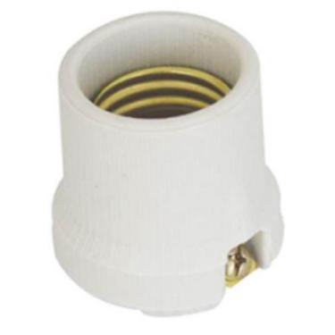 Imagem de Bocal Soquete De Porcelana, Plástico e Pino c/ interruptor - fertak, L