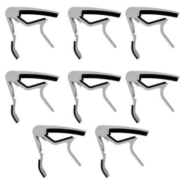 Imagem de Capotrastes Alumínio p/ Guitarra/Violão Kit 8 - Orquezz