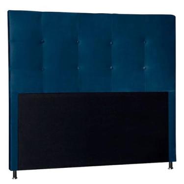 Imagem de Cabeceira Casal 140cm Cama Box Estofada Quarto Com Pés Inclusos - Dal 