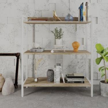 Imagem de Estante para Livros Industrial 3 Prateleiras 104cmx80cm Active Yescasa
