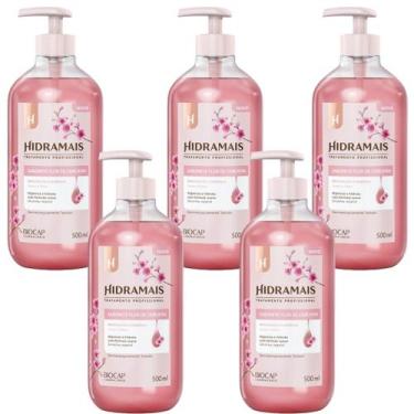 Imagem de kIT 5 Sabonete Gel Flor de Cerejeira Renovação e Energia 500 ml Hidram