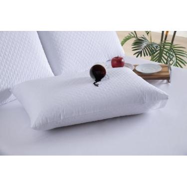 Imagem de Kit 4 Capas Travesseiro Impermeável Branco Matelado - Tuca Casa