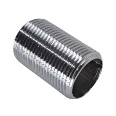 Imagem de Niple Corrido Resistente Latão Rosca 3/4 Cromado - Metais Rei, cromado