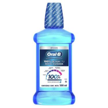 Imagem de Enxaguante Bucal Oral-B 100% De Sua Boca Cuidada 500ml - Oral B