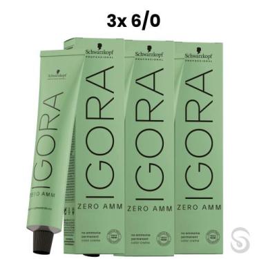Imagem de Igora Zero Amm 3x6/0 Louro Escuro Natural 60 ml - Schwarzkopf, UNICA