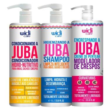 Imagem de Kit Widi Care Linha Juba 1L Encrespando, Cond e Shampoo