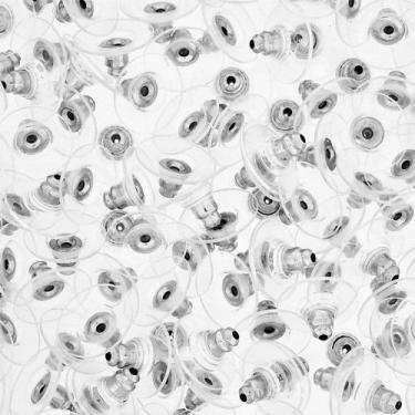 Imagem de Tarracha Sutiã De Orelha Prata Para Brincos - 100 Peças - Cantinho das