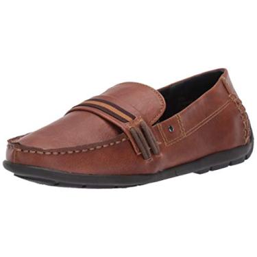 Imagem de Steve Madden Mocassim BDRIVER para meninos, conhaque, 7 M EUA criança grande, Conhaque, 21