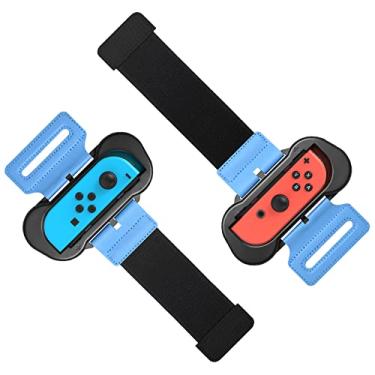 Imagem de MENEEA Pulseira compatível com Just Dance 2026 2025 2024 2023/para Zumba Burn It Up, pulseiras ajustáveis para Nintendo Switch e modelo OLED para Joy-Cons, dois tamanhos para adultos e crianças
