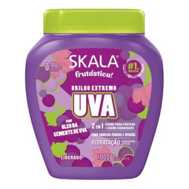 Imagem de Creme Skala 2 em 1 Frutástica Brilho Extremo Uva 1kg