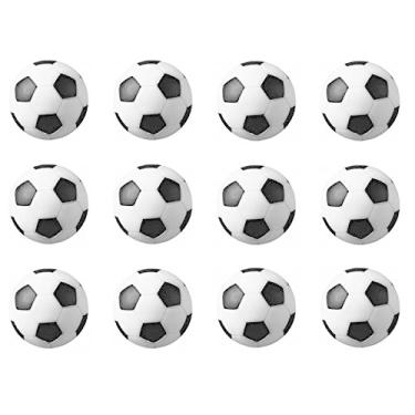 Imagem de HUJI Pebolim de substituição preto e branco mini bolas de futebol (12)