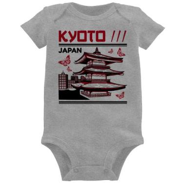 Imagem de Body Bebê Kyoto Japan - Foca na Moda, Cinza, GG