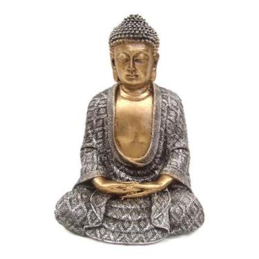 Imagem de BUDA HINDU Grande de Resina Decorado - DECORE CASA