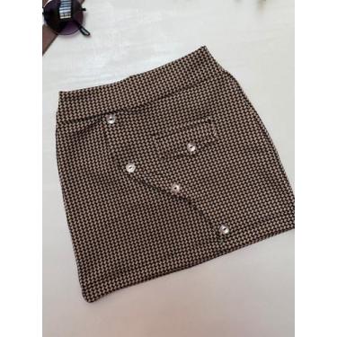 Imagem de Saia Infantil Malha Crepe Jacquard Premium Confortavel Delux - Kamora 