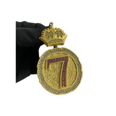 Imagem de Pingente 7 Rosa Coroa (g) - Banhado a Ouro 18k - Tojoia18K, 60cm, 70cm
