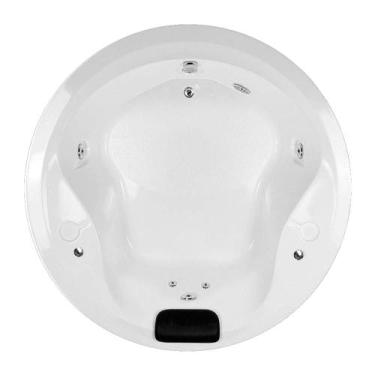 Imagem de Banheira Redonda Siberia COMPLETA com hidro em acrílico - Só Banheiras