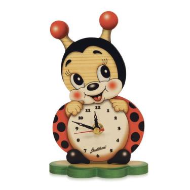 Imagem de Relogio para quarto infantil joaninha bartolluci italia. - INCOTERM