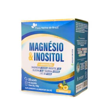 Imagem de Magnésio e Inositol com Associações 20 Sachês Sabor Maracujá Flora Nat