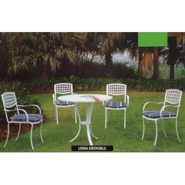 Imagem de Conjunto de Mesa para Jardim Genoble em Alumínio Fundido - Unifer Móve