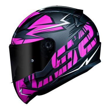 Imagem de Capacete LS2 FF353 Rapid Cromo Preto e Rosa