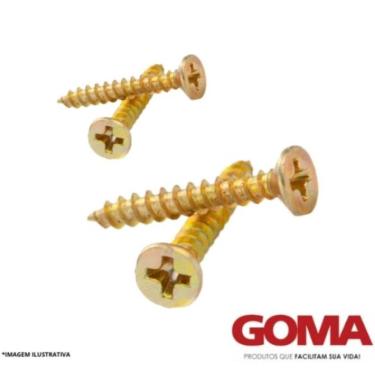 Imagem de Kit Parafuso Chipboard Goma 5 x 80 mm com 25 Peças