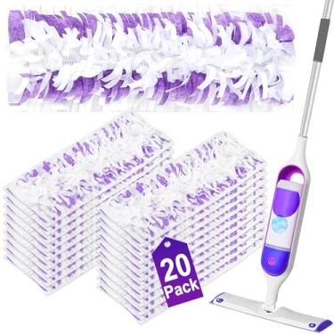 Imagem de Refil de esfregão elétrico para esfregão Swiffer Power, compatível com refis de esfregão Swiffer Power de substituição, refis descartáveis para limpeza de piso em várias superfícies, 20 peças