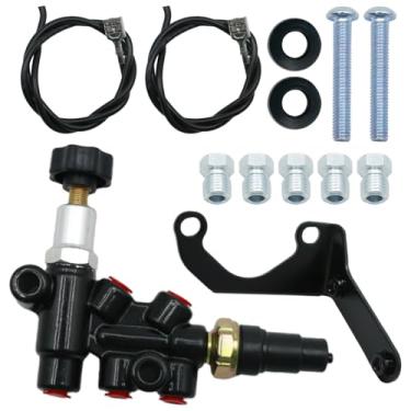 Imagem de Vkinman 260-13190 Kit de válvula proporcional combinada, válvula proporcional de botão ajustável universal e substituição de suporte de montagem para Wilwood Style, substitui 260-11179