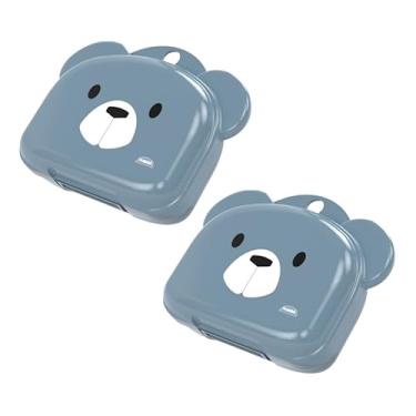 Imagem de 2 Saboneteira Ludica Infantil Porta Sabonete Bolsa Viagem (Urso)