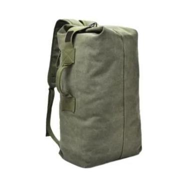 Imagem de Mochila de Viagem Masculina de Lona de Alta Capacidade para Montanhism