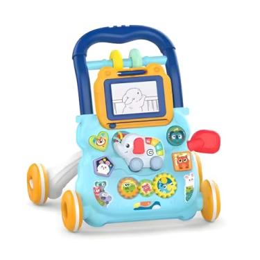 Imagem de Andador Bebe Infantil Educativo Musical Kidino Andador Para Criança Lousa Inteligente (Azul)