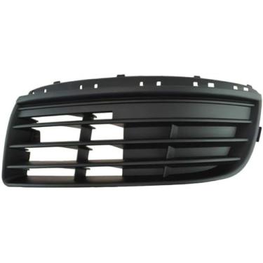 Imagem de Peças de reposição para para-choque dianteiro DAT Auto Peças para churrasqueira Volkswagen Jetta preta sem furos de luz de neblina lado esquerdo do motorista VW1036108