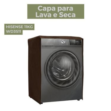 Imagem de Capa para lava e seca hisense 11kg wd3s11 transparente flex - Capas Fl