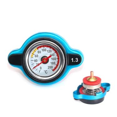 Imagem de Tampa de combustível para carro motocicleta estilo D1 Spec tampa térmica do radiador tampa do tanque medidor de temperatura da água com cofre utilitário 0,9 bar/1,1 bar/1,3 bar (cabeça grande 1.3)