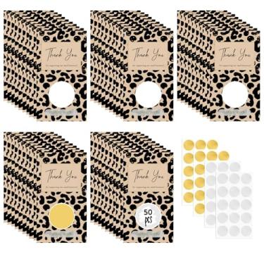 Imagem de 50 cartões raspadinhos em branco para pequenas empresas, cartões de cupons DIY para beleza de cabelo de spa, eventos de restaurante, cartões de agradecimento para aniversário, casamento (estampa de