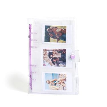 Imagem de 120 Bolsões Álbum de Fotos para Câmera Instantânea, FotoCard Memory Book Cards Holder Picture Book Collector Album For Family Anniversários Baby Vacations Travel (Roxo